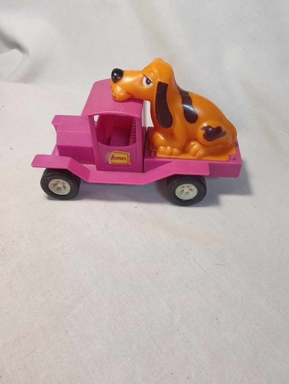 Vintage MARX FRriction Toy Truck with Orange Dog Figure